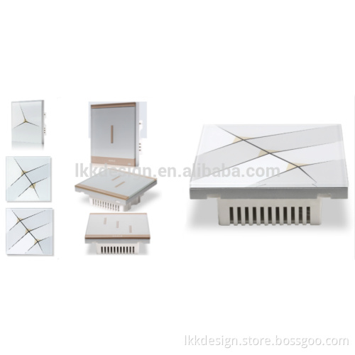 Wireless 3 Gang Switch Touch Panel for Z-Wave Smart Home Automation System